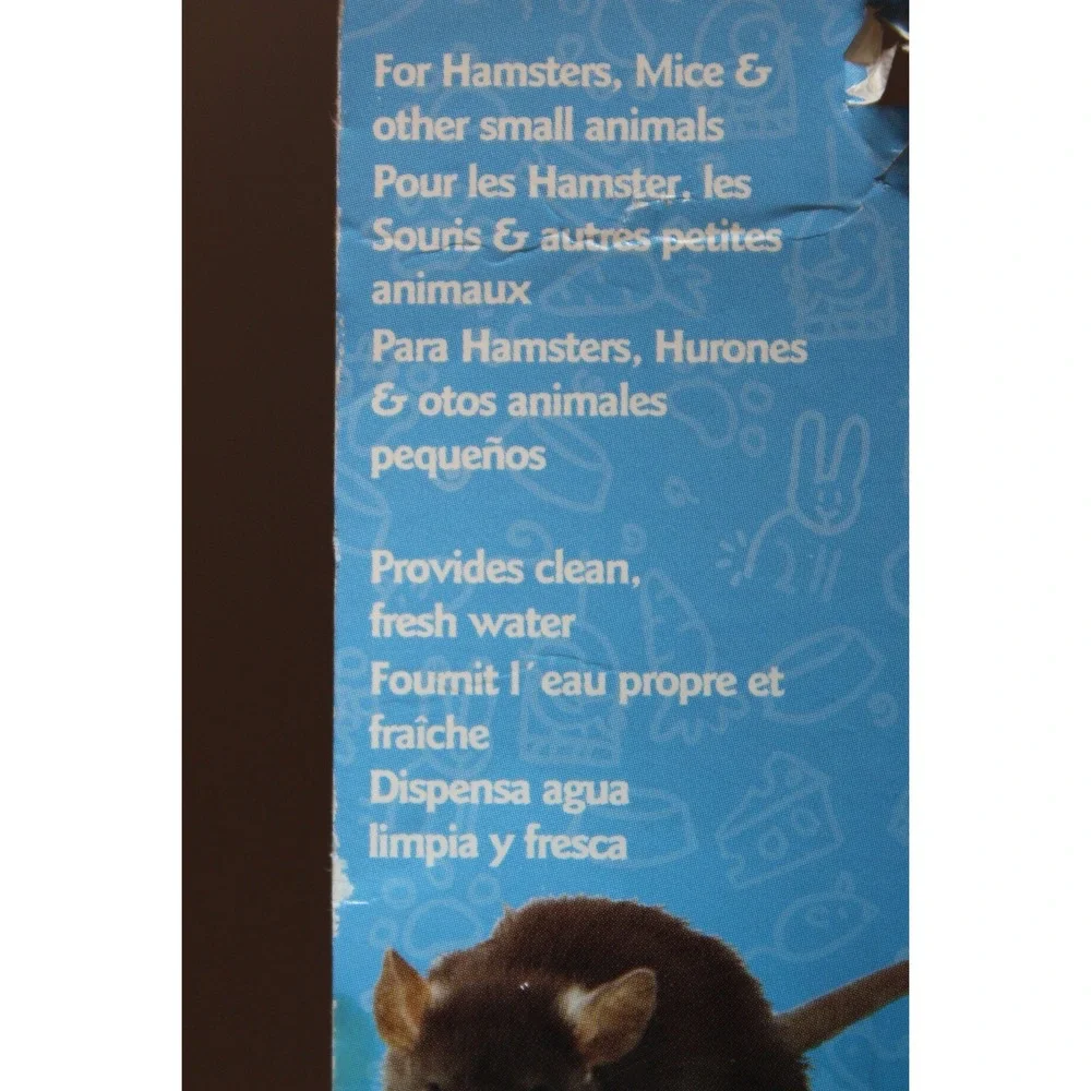 Happy Home Pet Water Bottle 8oz Hamsters Mice Rabbits Ferrets Small Animals NEW